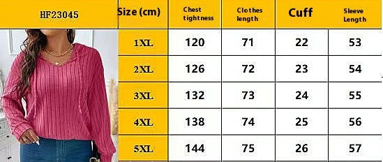 Women's V-neck Hooded Long-sleeved Sunken Stripe Brushed Top