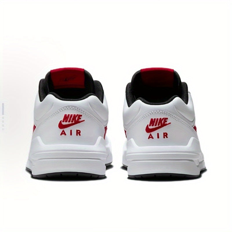 Baskets décontractées basses Stadium 90 de NIKE JORDAN - Conception légère et respirante blanche et rouge avec accents noirs, semelle en caoutchouc durable pour une confort toute l'année, baskets pour femmes, chaussures toutes saisons, design de chaussure