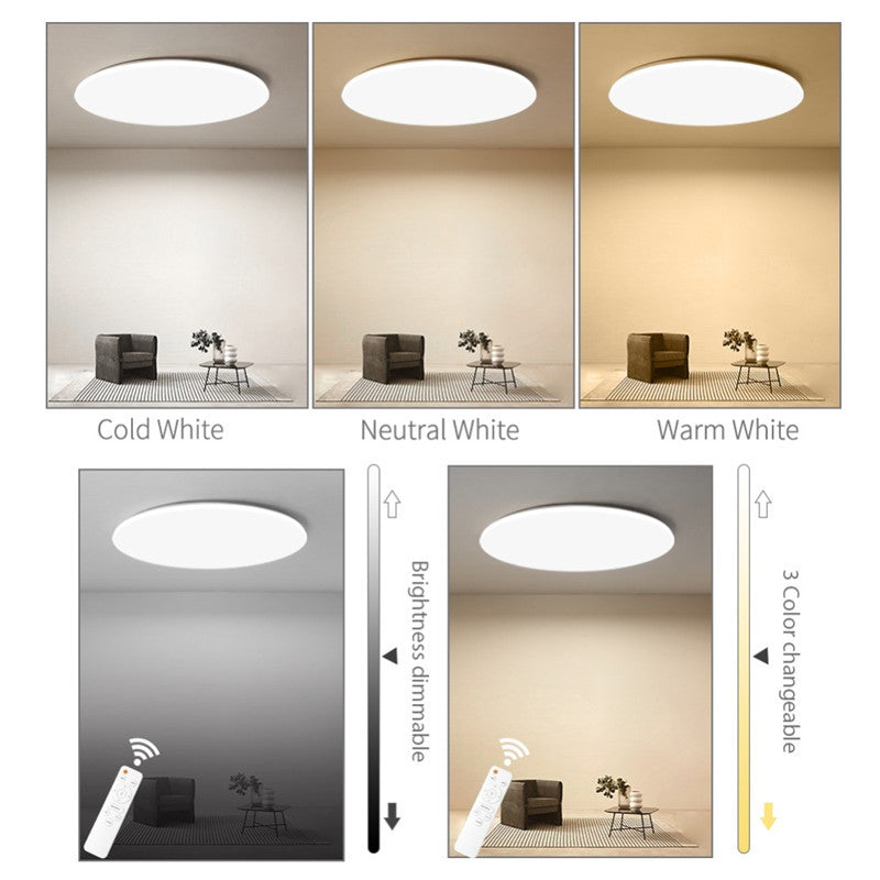Acrylic Round Modern Minimalist Bathroom Lamp Thin Ceiling Lamp