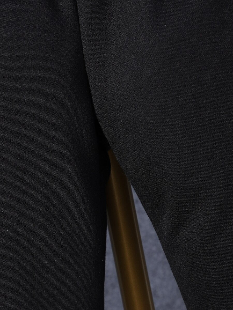 1 pièce Chemise à capuche boutonnée à carreaux pour garçon adolescent et 1 pièce Pantalon de survêtement