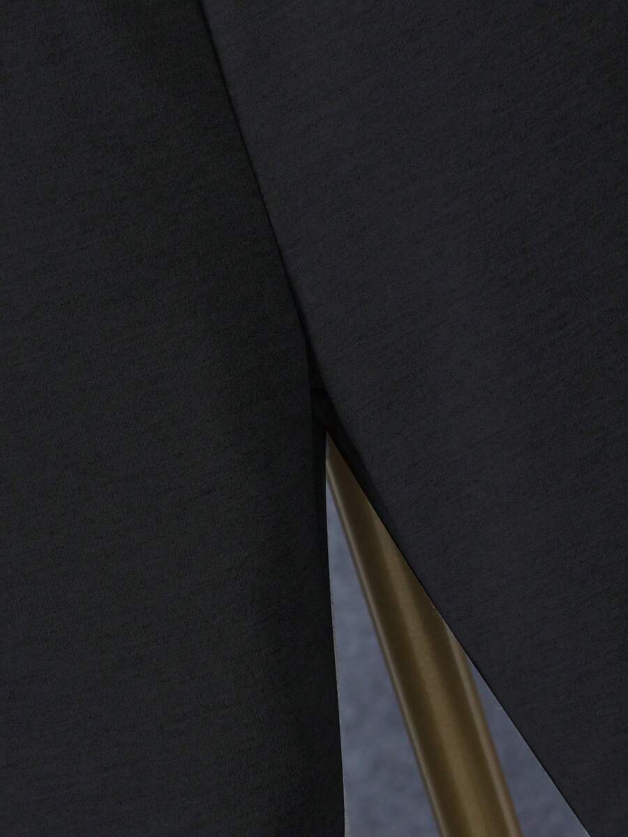 1 pièce Chemise à capuche boutonnée à carreaux pour garçon adolescent et 1 pièce Pantalon de survêtement