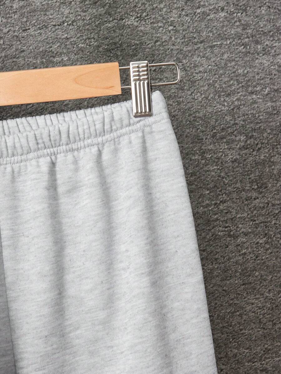 2 pièces Ensemble veste à capuche en peluche à carreaux décontractée et pantalon de jogging pour garçons adolescents