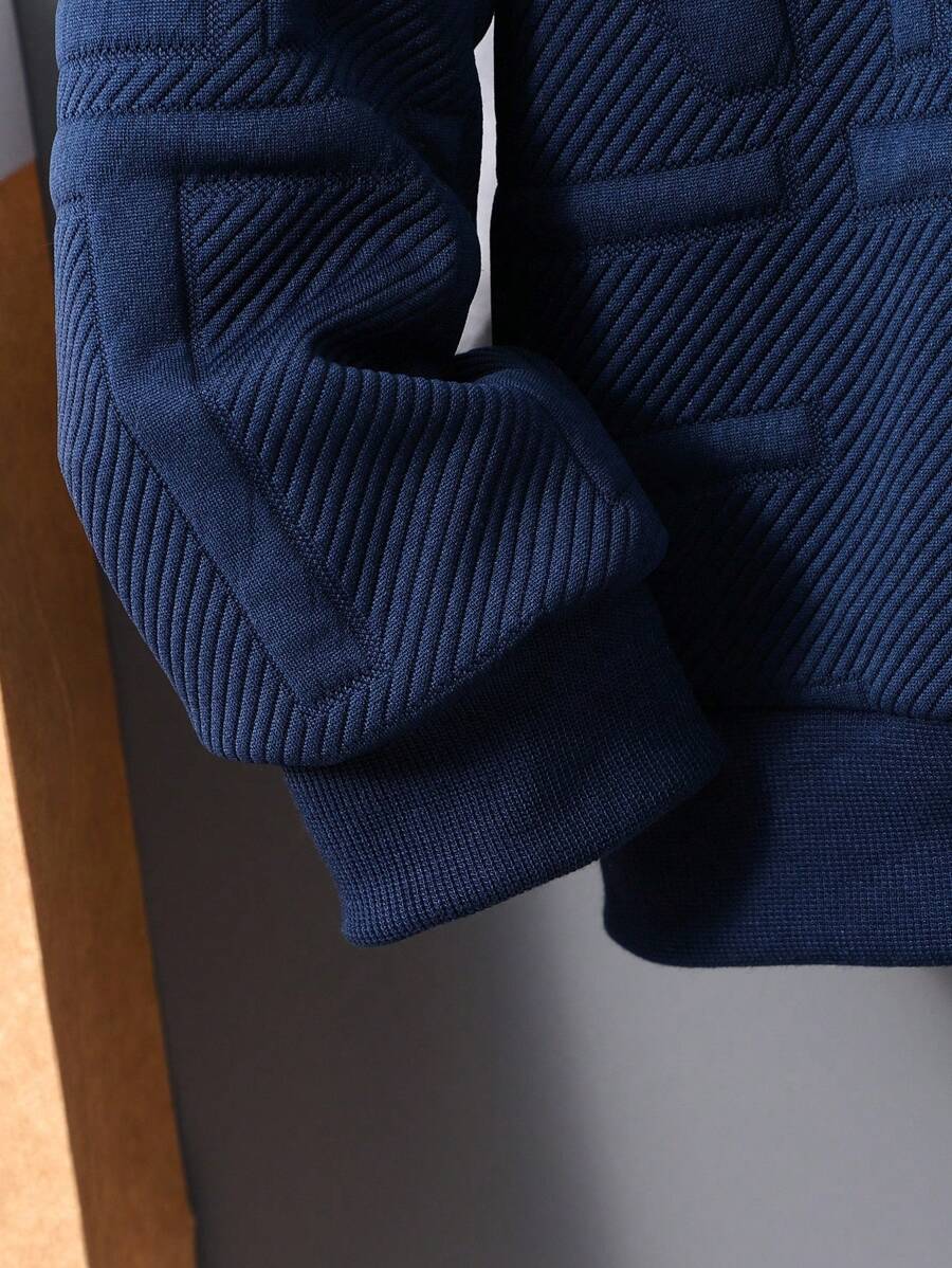 3 pièces/Set Sweat-shirt-shirt texturé avec lettrage, pantalon de survêtement et sac à dos pour pré-adolescents (peuvent être vendus séparément)