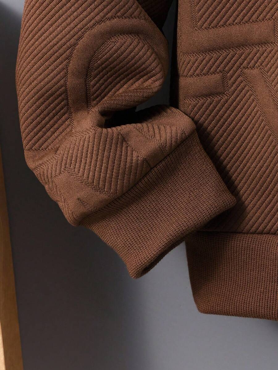3 pièces/Set Sweat-shirt-shirt texturé avec lettrage, pantalon de survêtement et sac à dos pour pré-adolescents (peuvent être vendus séparément)
