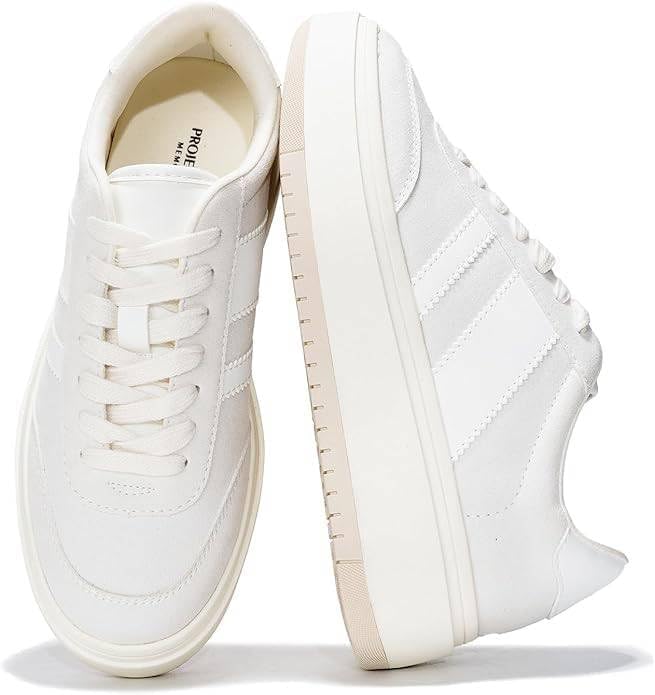 Project Cloud Platform Sneakers for Women - Lightweight Memory Foam Insole Womens Sneakers - Non-Slip Fashion Sneakers for Women Footwear - Women's Fashion Platform Shoes (Nita)