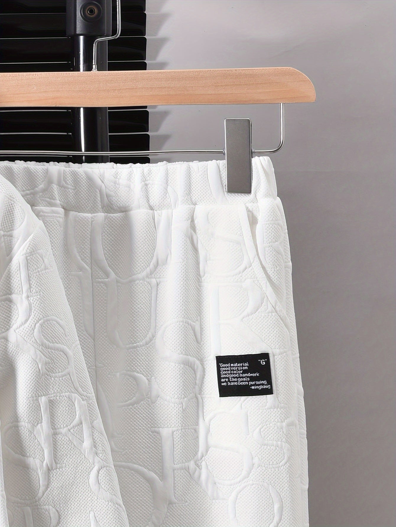 Ensemble 3 pièces pour garçon - Sweat à capuche à col ras avec lettres en relief + pantalon long + sac bandoulière, tenue décontractée et polyvalente pour automne et hiver - Blanc