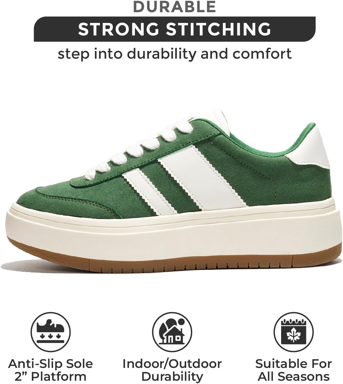 Project Cloud Platform Sneakers for Women - Lightweight Memory Foam Insole Womens Sneakers - Non-Slip Fashion Sneakers for Women Footwear - Women's Fashion Platform Shoes (Nita)