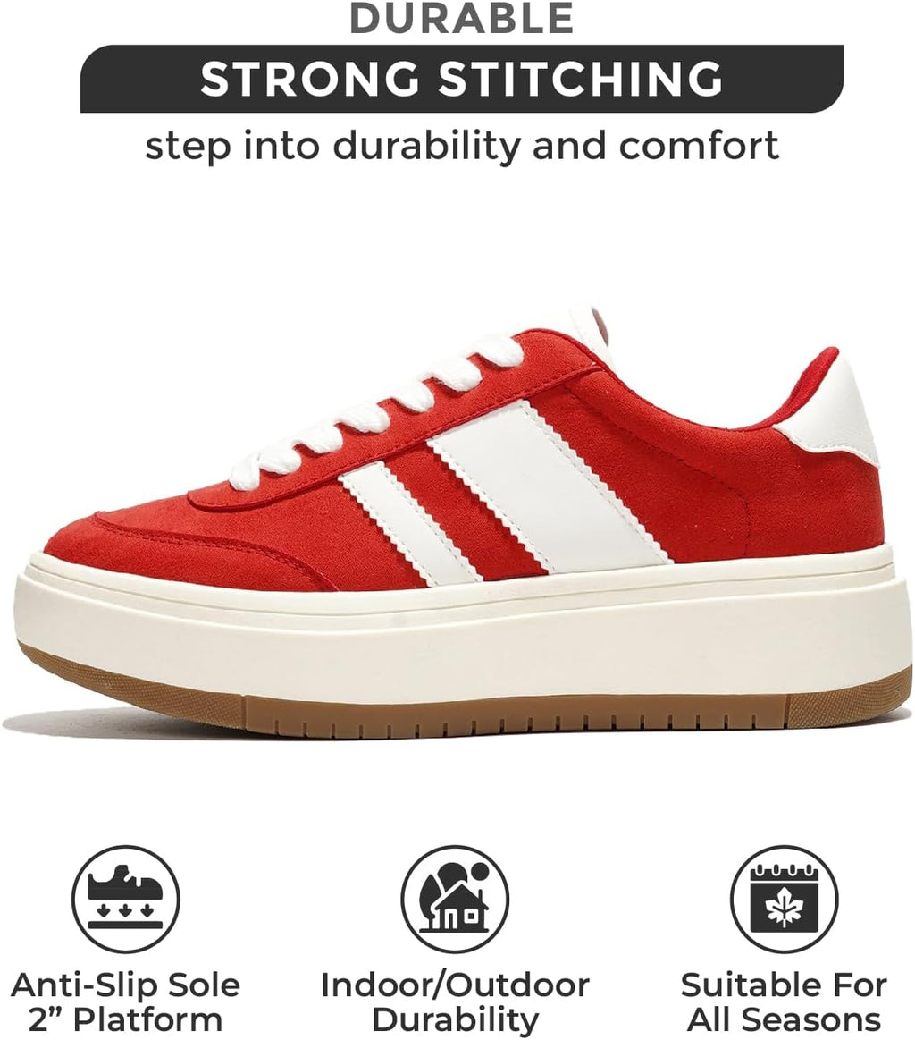 Project Cloud Platform Sneakers for Women - Lightweight Memory Foam Insole Womens Sneakers - Non-Slip Fashion Sneakers for Women Footwear - Women's Fashion Platform Shoes (Nita)