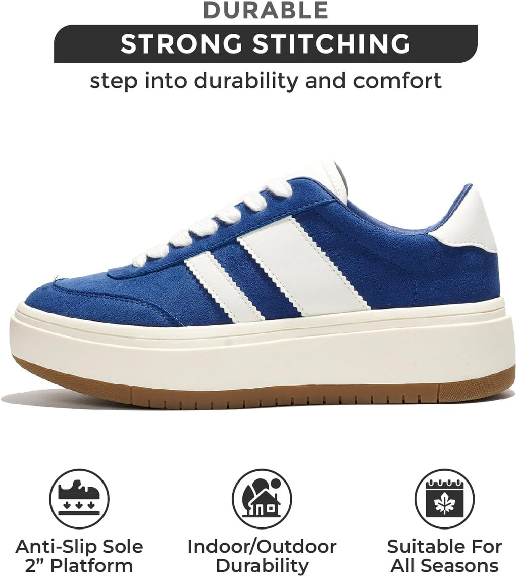 Project Cloud Platform Sneakers for Women - Lightweight Memory Foam Insole Womens Sneakers - Non-Slip Fashion Sneakers for Women Footwear - Women's Fashion Platform Shoes (Nita)