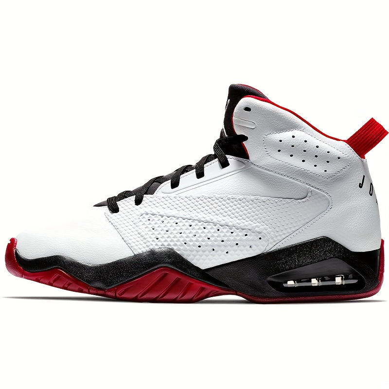 Chaussures de  Montantes   Lift Off pour Hommes - Design Robuste Tout-Blanc & Noir/Rouge avec Technologie Air Cushion, Fermeture à Lacets, Amorti EVA et Arche Plantaire - Baskets Durables Pour la Saison Complète d'Entraînement au , Port Casual - Logo Marq