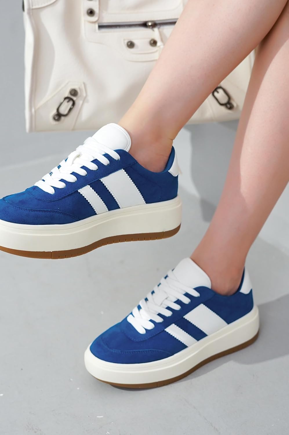Project Cloud Platform Sneakers for Women - Lightweight Memory Foam Insole Womens Sneakers - Non-Slip Fashion Sneakers for Women Footwear - Women's Fashion Platform Shoes (Nita)