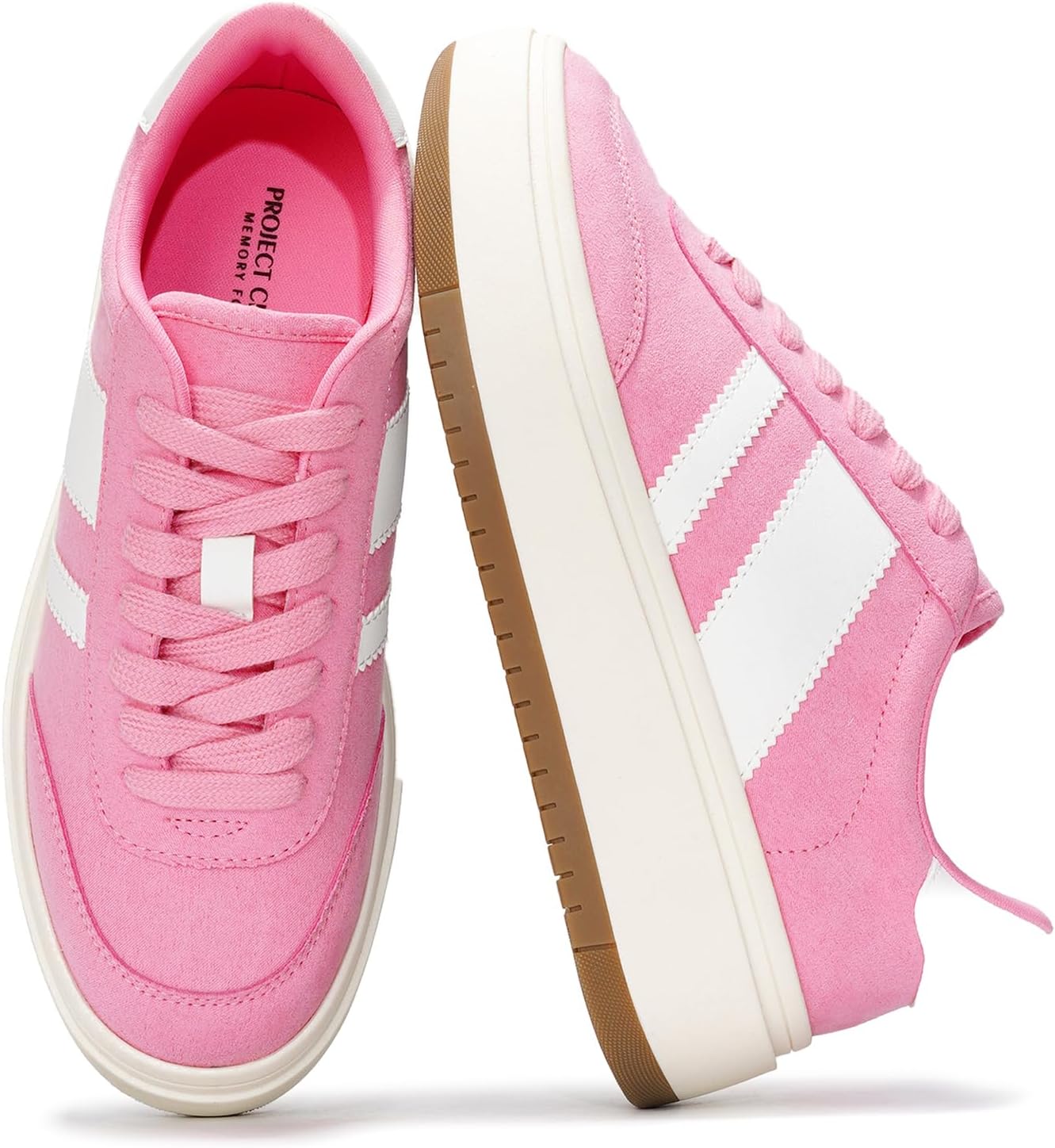 Project Cloud Platform Sneakers for Women - Lightweight Memory Foam Insole Womens Sneakers - Non-Slip Fashion Sneakers for Women Footwear - Women's Fashion Platform Shoes (Nita)