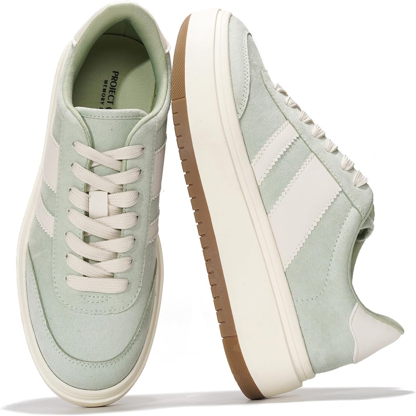 Project Cloud Platform Sneakers for Women - Lightweight Memory Foam Insole Womens Sneakers - Non-Slip Fashion Sneakers for Women Footwear - Women's Fashion Platform Shoes (Nita)