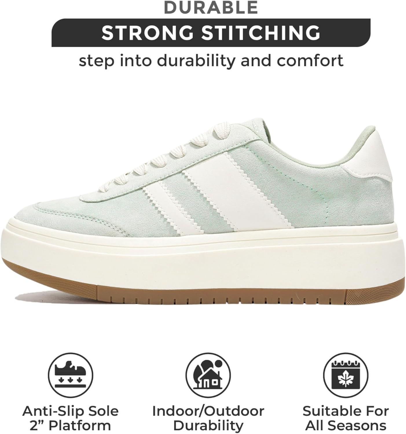 Project Cloud Platform Sneakers for Women - Lightweight Memory Foam Insole Womens Sneakers - Non-Slip Fashion Sneakers for Women Footwear - Women's Fashion Platform Shoes (Nita)