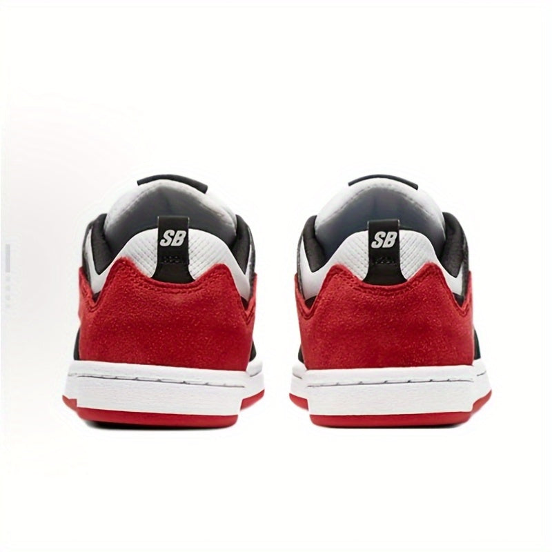 Baskets Nike SB Alleyoop Low-Top - Noir, Blanc et Rouge, design accentué, semelle en caoutchouc, doublure en tissu, tige synthétique, pour toutes les saisons | Chaussures décontractées élégantes | Baskets à semelle en caoutchouc