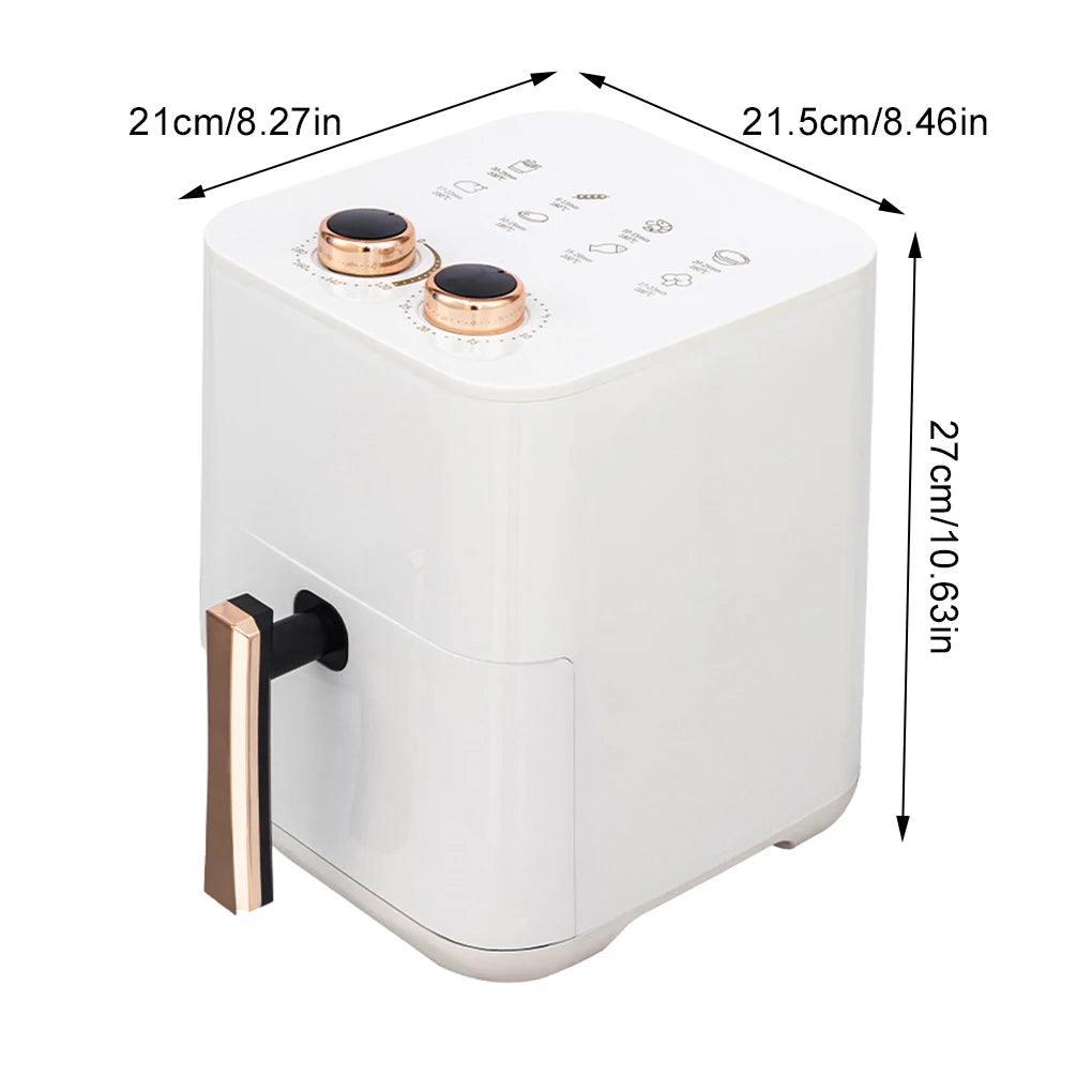 Air Fryer 12L Stainless Steel Visible Large Capacity Electric Oven Touch Screen Multifunctional Electric Fryer EU Plug