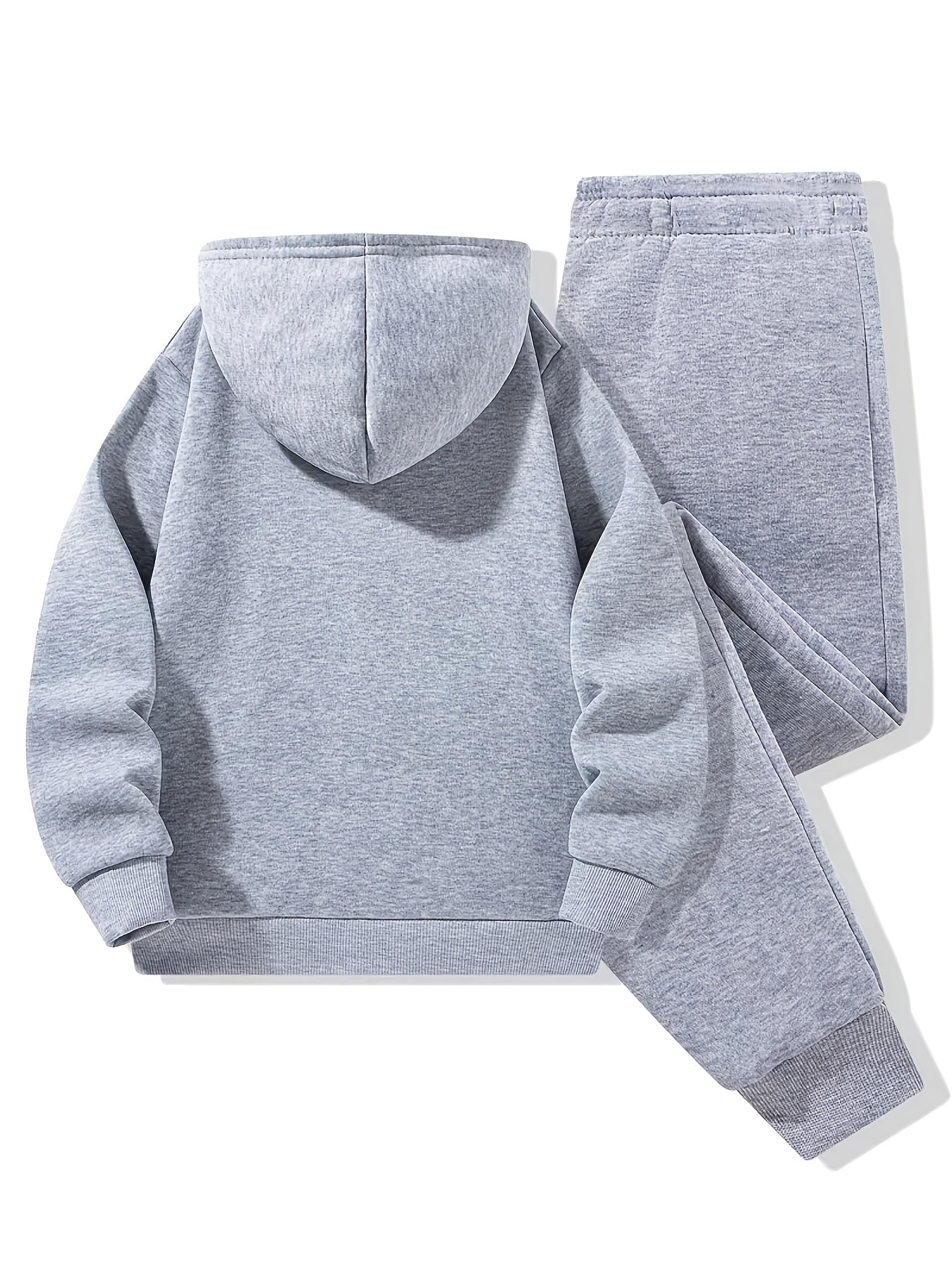 Ensemble de hoodie et de pantalon bleu marine pour garçons - Imprimé Adidas tendance, vêtements décontractés durables avec taille élastique et manches, confort toutes saisons, parfait pour les activités de plein air, vêtements toutes saisons | Tenue tenda