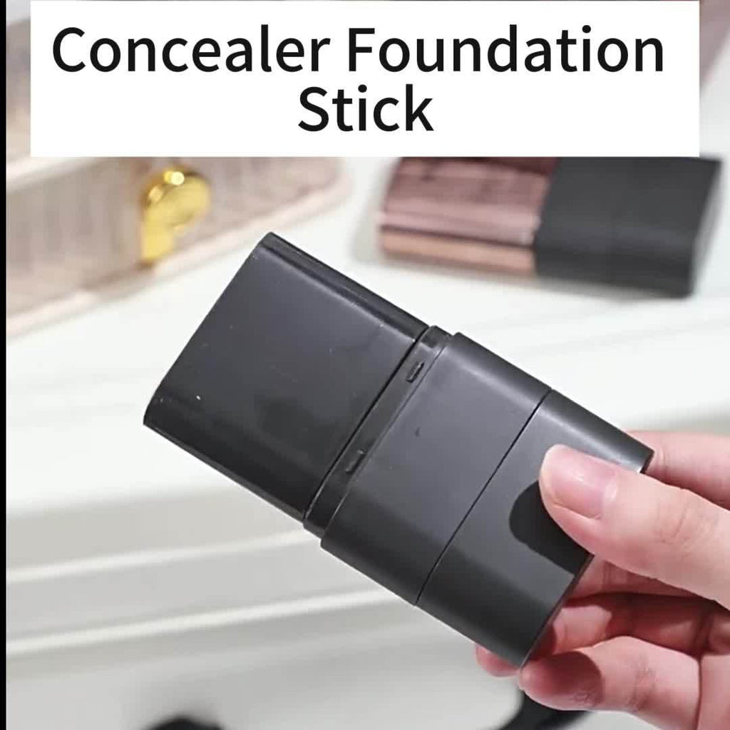 Fond de Teint et Correcteur 2-en-1 - Couvrance Intégrale & Ciblée, Résistant à l'Eau Et aux Sues Pendant Longtemps. Formule Modulable avec Brosse Incorporée pour un Finis Naturels (Multi-Tons jusqu’à Foncé). Options Mat ou Brillant – Idéal au Quotidien, S