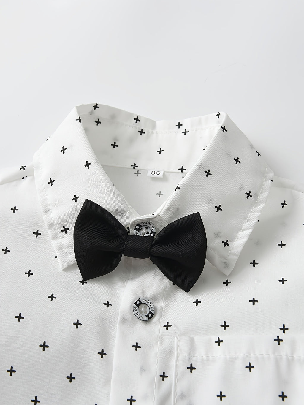 Costume de Gentleman Trois Pièces pour Garçons Boarnseorl, Élégant et Romantique, Chemise à Manches Longues avec Nœud et Bretelles, Pantalon et Gilet, Convient pour les Fêtes d'Anniversaire, Soirées, Spectacles, Mariages, Pleine Lune, Baptême et Premier A