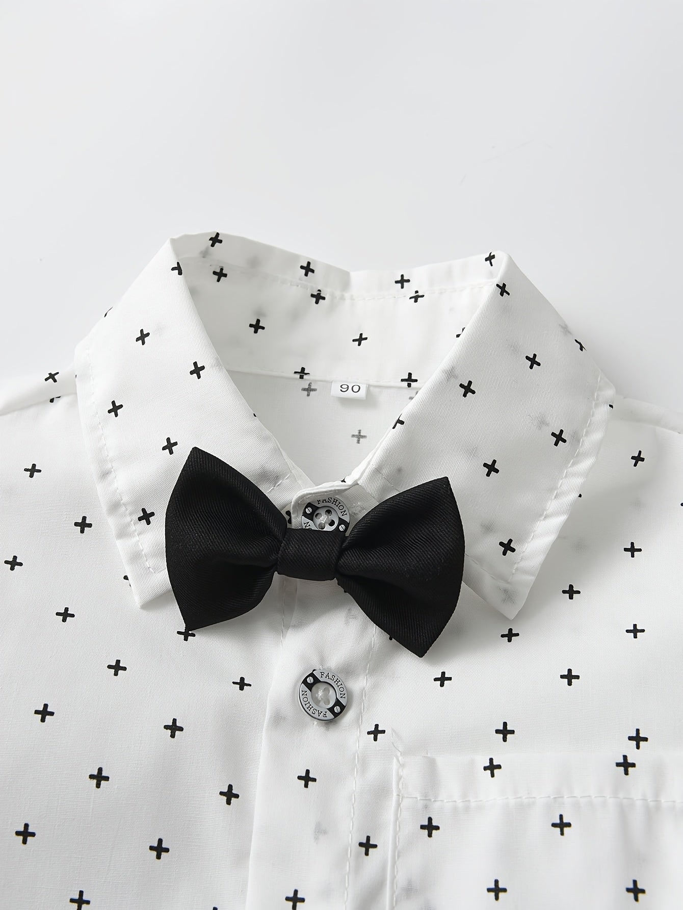 Costume de Gentleman Trois Pièces pour Garçons Boarnseorl, Élégant et Romantique, Chemise à Manches Longues avec Nœud et Bretelles, Pantalon et Gilet, Convient pour les Fêtes d'Anniversaire, Soirées, Spectacles, Mariages, Pleine Lune, Baptême et Premier A
