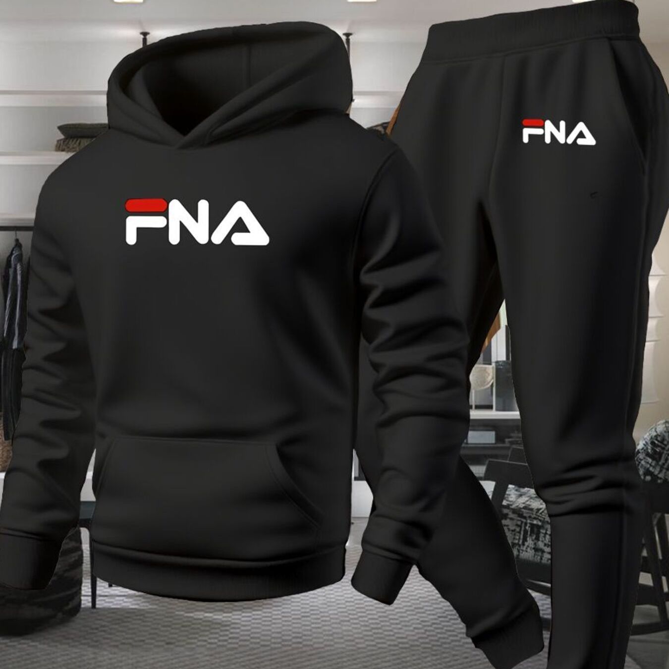 Ensemble Décontracté Homme Automne/Hiver, Sweat à Capuche et Pantalon avec Poches, Taille Régulière, Tenue Sportive Extérieur, Pull à Manches Longues et Jogging