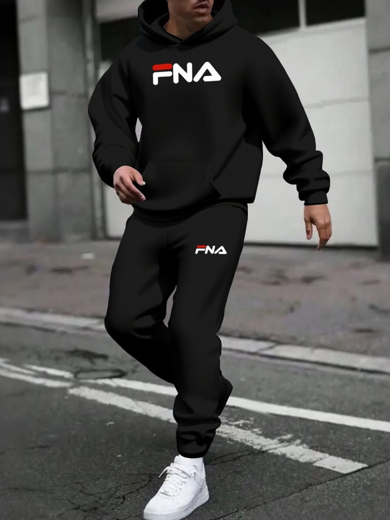 Ensemble Décontracté Homme Automne/Hiver, Sweat à Capuche et Pantalon avec Poches, Taille Régulière, Tenue Sportive Extérieur, Pull à Manches Longues et Jogging