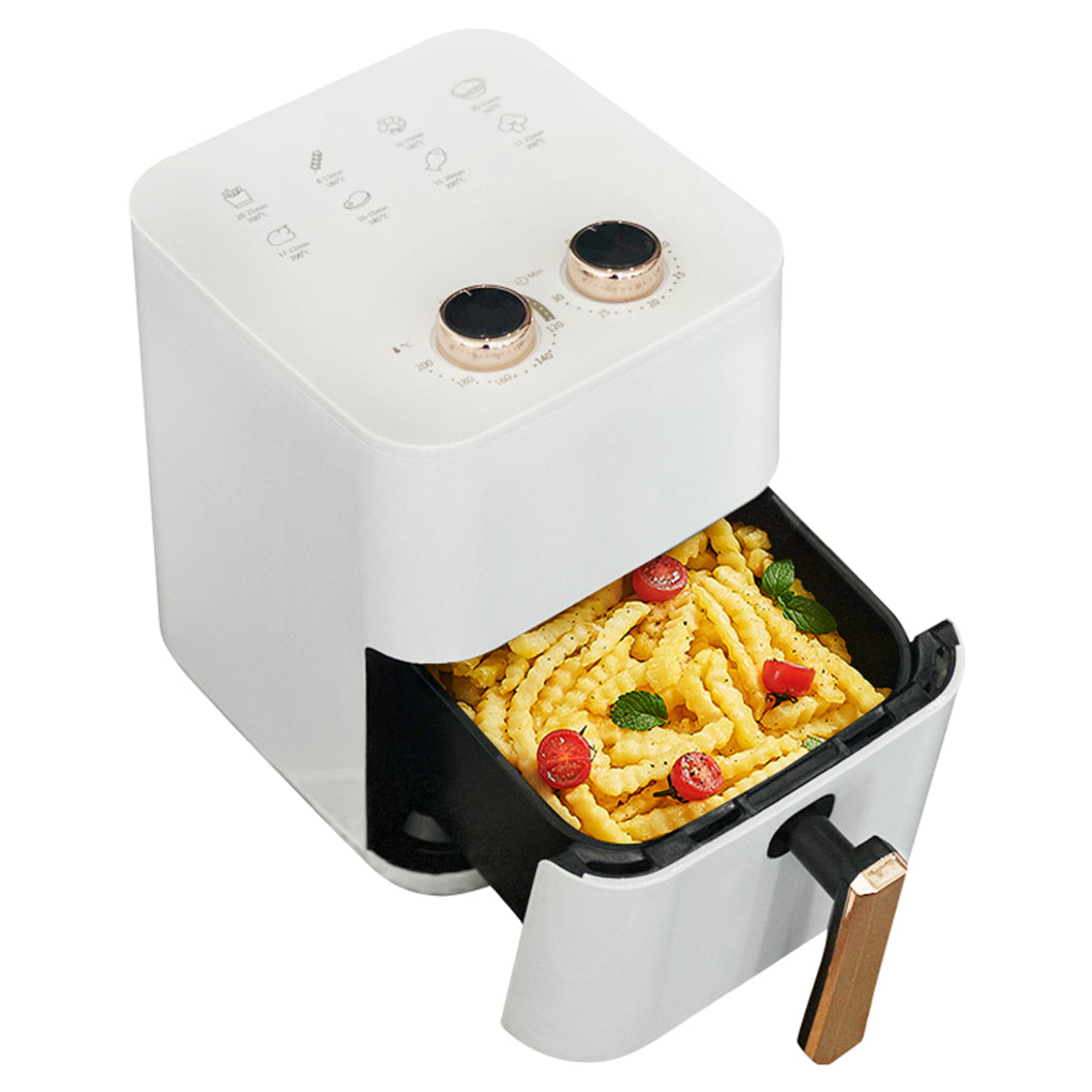 Air Fryer 12L Stainless Steel Visible Large Capacity Electric Oven Touch Screen Multifunctional Electric Fryer EU Plug