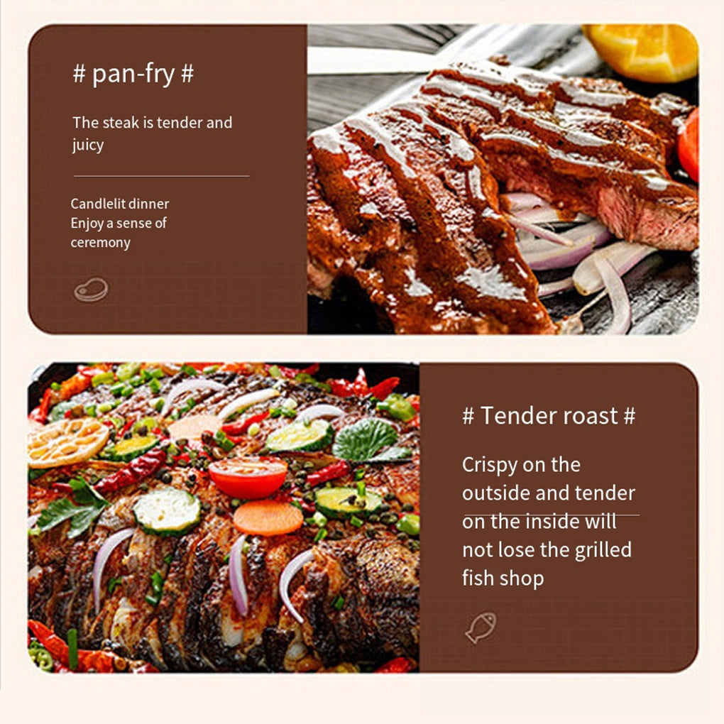 Air Fryer 12L Stainless Steel Visible Large Capacity Electric Oven Touch Screen Multifunctional Electric Fryer EU Plug