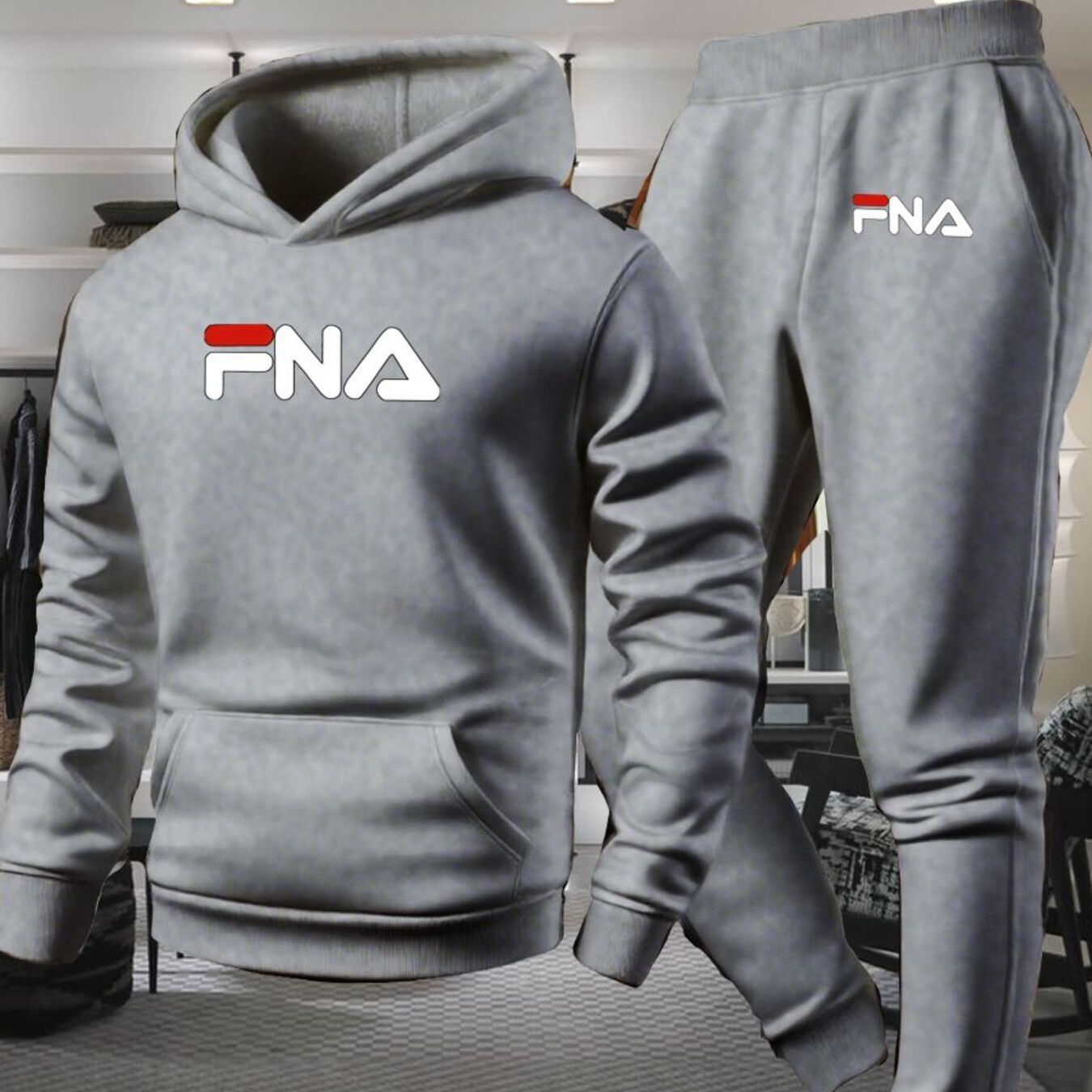 Ensemble Décontracté Homme Automne/Hiver, Sweat à Capuche et Pantalon avec Poches, Taille Régulière, Tenue Sportive Extérieur, Pull à Manches Longues et Jogging